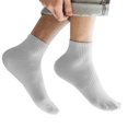 thumbnail image 2 of ZYHARUKO Mens Sport Athletic Basic Solid Color Cotton Ankle Socks Moisture Wicking Breathable Short Tube Socks for Hiking Work, 2 of 19