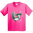 thumbnail image 3 of Inktastic Cute Axolotl Swimming with Bubbles Youth T-Shirt, 3 of 5