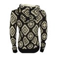 thumbnail image 2 of Almost Famous Womens Faux-Shera-Trim Hoodie Sweatshirt, Black, X-Small, 2 of 2
