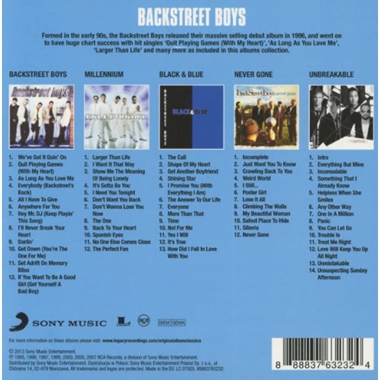 Backstreet Boys, CD, Original Album Classics, Music & Performance