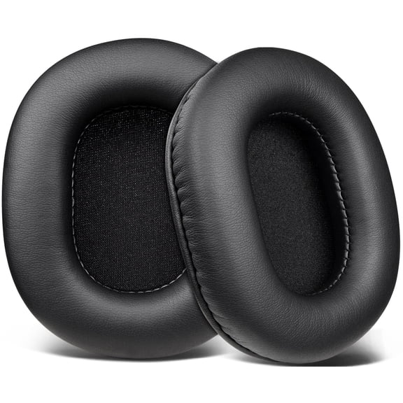 SOULWIT Earpads Replacement for Audio Technica ATH M50X M50XBT M50RD M40X M30X M20X MSR7 SX1 Monitor Headphones, Ear Pads Cushions with Softer Protein Leather, High-Density Foam