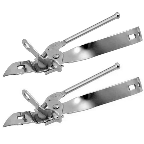 Wideskall 3-in-1 Can Opener with Bottle Opener Tapper Silver Pack of 2