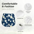 thumbnail image 4 of Cauagu Daisies Flowers Print Women's 2 in 1 Running Shorts Athletic Workout Gym Yoga Shorts Running Shorts for Women-Large, 4 of 7