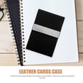 thumbnail image 3 of MasteelfCA Business Card Holder Metal Business Card Pocket Leather Card Case Business Card Case, 3 of 8