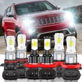thumbnail image 1 of 6Pcs For Honda Pilot 2006-2018 White LED Headlight 9005 H11 Hi/Low + H11/H8/H9 Fog Light Combo bulbs, 1 of 11