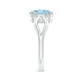thumbnail image 2 of Angara Natural 1.5 Ct. Aquamarine Solitaire Ring in Sterling Silver for Women (Ring Size: 11), 2 of 8