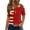04-Multicolor*4th of July, variant on Womens Shorts Sleeve T Shirts 250 Anniversary USA Shirts Funny 4th of July Henley V Neck Tops Stars Stripes Print Patriotic Tees Multicolor 3XL