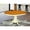 Buttermilk and Cherry, variant on HomeStock African Artistry Kitchen Dining Table - an Oval Wooden Table Top with Butterfly Leaf & Pedestal Base, 42x60 Inch, Modern Oval Dining Table-Color:Espresso