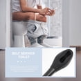 thumbnail image 3 of Toilet Aids Tools Long Reach Comfort Toilet Wiping Aids Tools Self Wipe Assist Tissue Holder Tools Black, 3 of 8