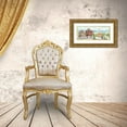 thumbnail image 3 of Reed, Tara 14x8 Gold Ornate Wood Framed with Double Matting Museum Art Print Titled - Christmas Village panel I, 3 of 4