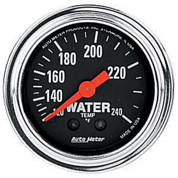 AUTO METER 2433 Chrome Mechanical Water Temperature 2.63 In.