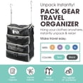 thumbnail image 2 of Paquete organizador para colgar como equipaje de mano, Gear Fitted, negro, 2 of 9