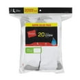 thumbnail image 2 of Hanes Men's Lightweight Comfort Super Value Crew Socks, 20-Pack, Sizes 6-12, 2 of 7