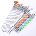 thumbnail image 1 of 20 pcs Nail Brushes and Dotting Tools – Set for Creative Nail Designers, 1 of 5