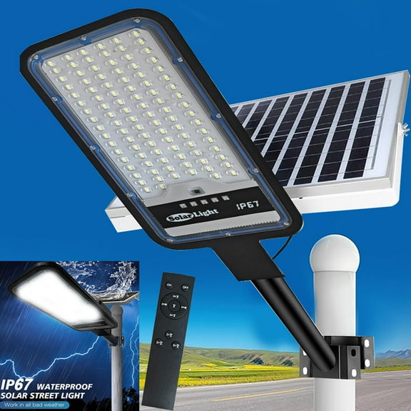 8000W Commercial Solar Street Lights Outdoor Dusk to Dawn Super Bright Aluminium