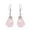 Pink, variant on Sterling Silver Pink & Freshwater Pearl Seaglass Boho Chic Earrings