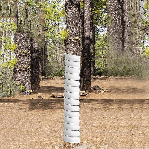 Tree Trunk Protector, 2 Size Tree Wraps to Protect Bark, Plastic Spiral Tree Guard Tree Trunk Protector Wrap to Protect Bark Tree Saplings from Deer Rabbit Rodents Cats Mowers
