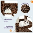 thumbnail image 5 of Allewie 81 Inches Multi-Level Tall Cat Tree for Large Cat, Cat Climbing Tree with Cat Condo and Hammock, Scratching Post, Wide Base, Leopard Print, 5 of 7