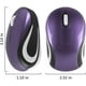 thumbnail image 2 of Mini ratón inalámbrico pequeño para niños de 3 a 7 años de edad, tamaño infantil, mini ratones inalámbricos portátiles ópticos con receptor USB para computadora portátil (púrpura), 2 of 8