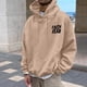 thumbnail image 3 of MHFRRA Sudaderas y Sudaderas para Hombre, Jersey de Manga Larga con Estampado para Uso Casual, Actividades Al Aire Libre y Comodidad En El Hogar Marrón, 3 of 6