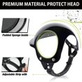 thumbnail image 2 of Casques pour Animaux de Compagnie Chien Chat Vélo Chapeau de Moto avec des Trous d'Oreille et Sangle Réglable Noir Dur Chapeau de Rembourrage pour Voyager Réutilisable Chapeau de Moto Tête Protection pour Chats Petit Moyen Grand, 2 of 6
