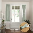 thumbnail image 6 of 2 Panel French Door Curtains With Rod Pocket Tieback Indoor Sun Blocking Grommet Curtains Thermal Blackout Curtain for Window Kitchen Patio Doors 25 x 72 Inch, 6 of 7