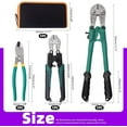 thumbnail image 2 of czcpp-3Pcs Bolt Cutter and Cable Cutters Pliers Set, 8 Inch Bolt Cutter + 14 Inch Bolt Cutter + Heavy Duty Leverage Wire Rope Cutter with Easily Cut Locks for Wires, Bolts, Rods, Rivets and Chain, 2 of 4