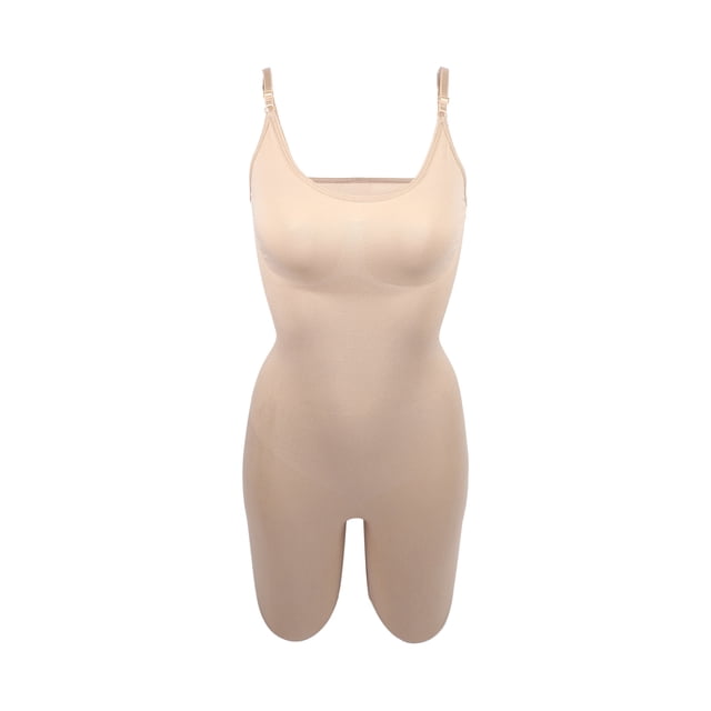 Fajas para mujer Control de barriga Busto completo Body Shaper Calzoncillos Body Butt Beige Talla M