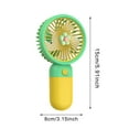 College UltraQuiet Portable Hand Fan Mini Fan 500mah Rechargeable