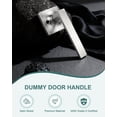 thumbnail image 2 of Poignées de Porte en Nickel Brossé Levier de Porte en Nickel Usage Intimité Ensemble de Serrure de Porte Intérieur Salle de Bain/chambre Poignée de Porte Nickel Satin Réversible pour Portes Côté Gauche Droit, 2 of 8