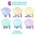 thumbnail image 3 of Doodle Hog Pastel Tie Dye Kit Create Colorful Custom Designs with 6 Bottles of Fabric Dye and 12 Refills, 3 of 6