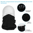 thumbnail image 4 of Unique Bargains Winter Neck Warmer, 2 Pack Drawstring Warm Face Scarf Windproof Neck Gaiter, Black, 4 of 7