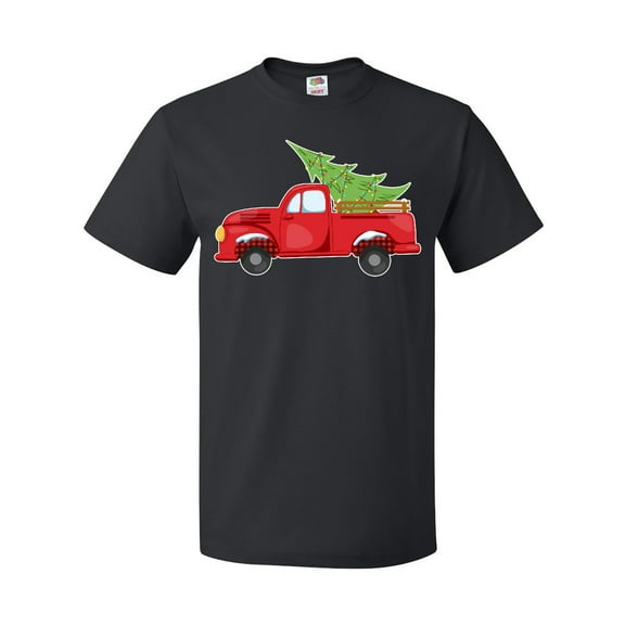 Inktastic Christmas Vintage Truck with Christmas Tree T-Shirt