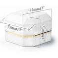 thumbnail image 2 of Ring Box, Jewelry Gift Boxes, Square Velvet Interior Elegant Style Design Ring Box with LED Light for Jewelry Display Wedding Engagement, Blue, 7.5cm * 7.5cm * 5cm, 2 of 7