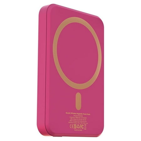 UPC: 0850003515373 | Boosta Magnetic Wireless Charger  5 000 mAh Power Bank for iPhone 12  13  14 series – Pink