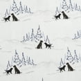 thumbnail image 4 of Eddie Bauer Dog Friends White Cotton Flannel Queen Sheet Set, 4 of 9