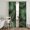 Black, Green, Teal, variant on Green Leaves Sheer Curtains 96 Inch Length 2 Panels Set, Summer Country Botanical Tropical Plants Voile Window Treatment Semi Sheer Long Curtains Drapes for Bedroom/Living Room/Kitchen 52"x96"x2
