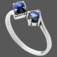 thumbnail image 2 of Natural Lapis Lazuli - Afghanistan 925 Sterling Silver Ring s.8 Jewelry R-1184 SDR241891, 2 of 5