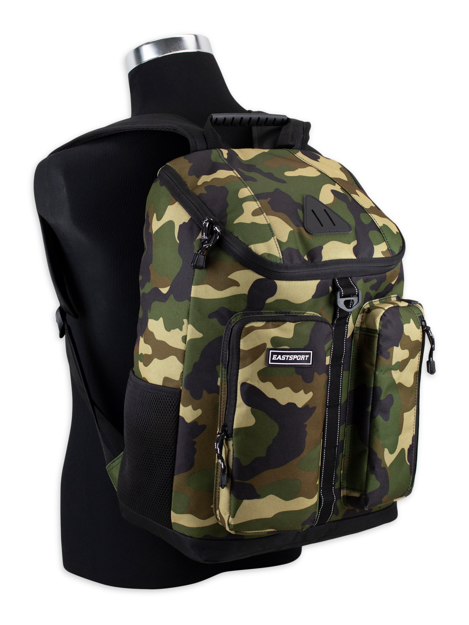 Eastsport Unisex Theo Top Loader Backpack, Army Camo