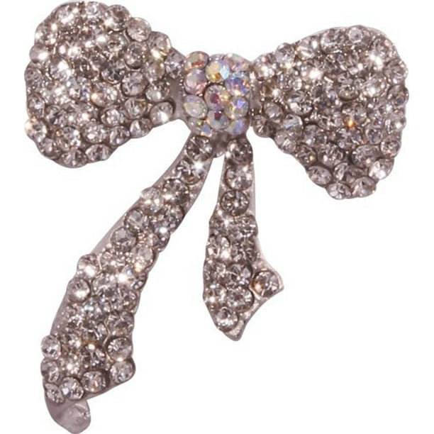 PacificPlex Rhinestone Vintage Bow Brooch