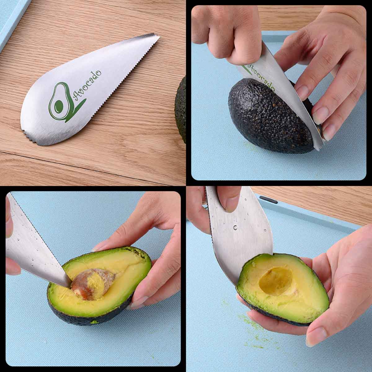 JOYFEEL Avocado Slicer Corer Peeler Fruit Core Remover Stainless Steel
