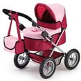thumbnail image 2 of Bayer Design Baby Doll Trendy Pram - Bordeaux, Red and Pink, 2 of 3