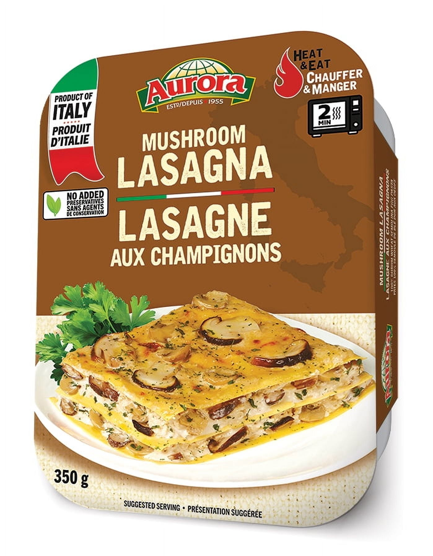 Aurora Lasagne Champignons 350GR 350GR