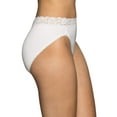 thumbnail image 4 of Vanity Fair Lingerie Women's Underwear, Flattering Lace Hi-Cut Brief Panty, 4 of 7