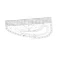 thumbnail image 3 of KLKCMS French Curve Pattern Ruler Clear Metric Sewing Ruler for Beginners Designers 40.64cm, 3 of 9