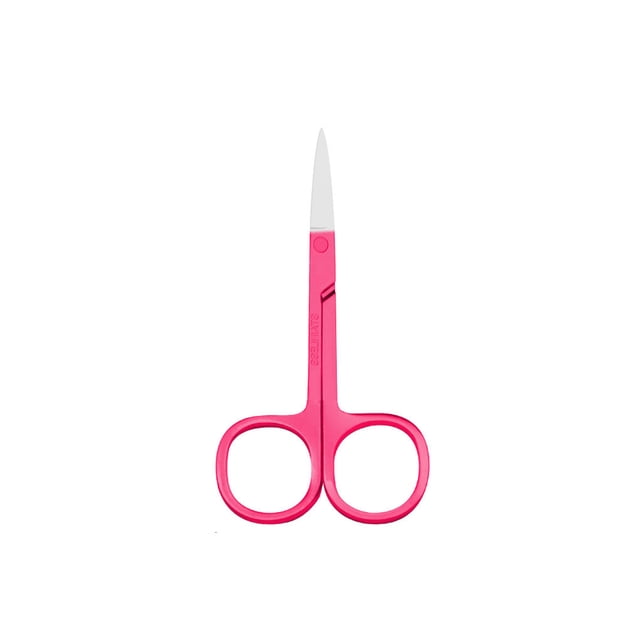 Vogacara Alicates para cutículas de uñas Tijeras de acero inoxidable Galvanoplastia Recortadora de cejas plantillas de cejas Fucsia Vogacara CE011500-11