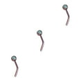 thumbnail image 1 of Langgg Nez Goujons Style Simple Femme Dressing Orner Accessoire de Décoration de Mode en Acier Inoxydable en Forme de L Bijoux Vis de Type 1 Type2 NO2, 1 of 6