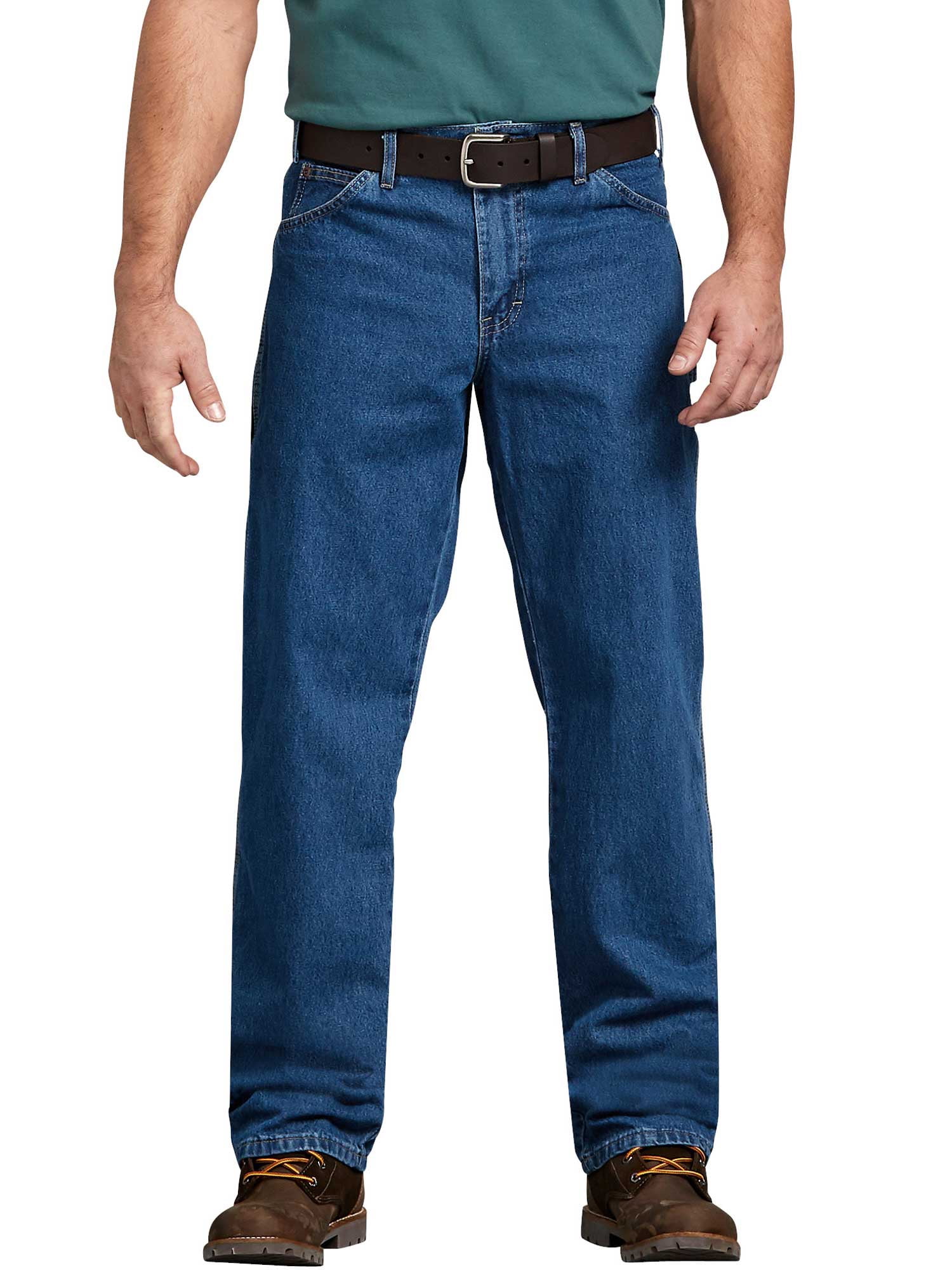 Photo 1 of Dickies Mens and Big Mens Relaxed Fit Stonewashed Carpenter Denim Jeans