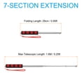 thumbnail image 2 of Uxcell Telescopic Handheld Flagpoles 5 Feet Sponge Handle Pole 7 Sections Red, 2 of 6