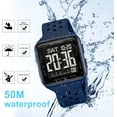 thumbnail image 3 of Men's Sports Watches Waterproof Military Digital Watches for Men with Multifunction Alarm Dual Time Zones Stopwatch, 3 of 13